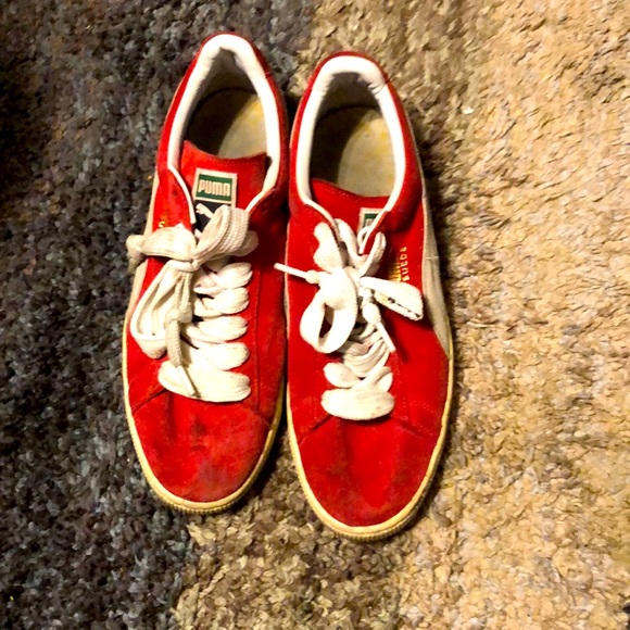 Red Puma Suedes - Picture 1 of 3